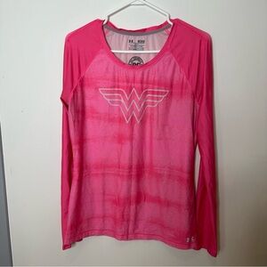 Under Armour Wonder Woman pink long sleeve top